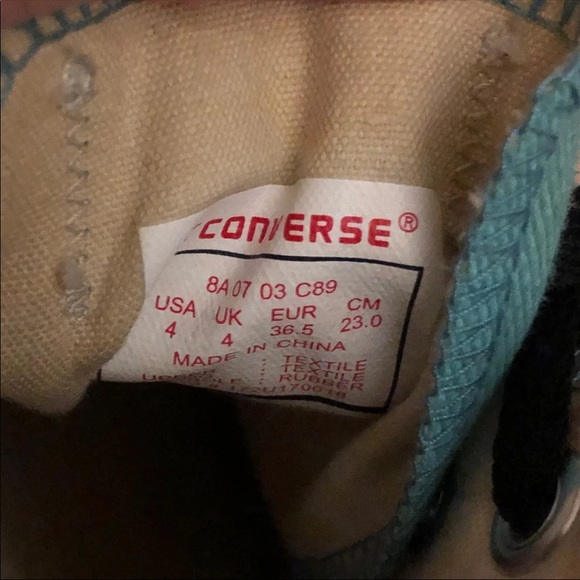 black, blue, white with orange low too converse - Picture 2 of 5